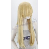 Misaki Perücke 80cm glatt mit Pony Blond | Banana