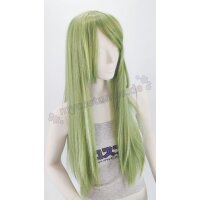 Misaki Perücke 80cm glatt mit Pony Grün | Cactus