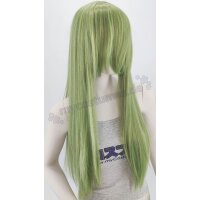 Misaki Perücke 80cm glatt mit Pony Grün | Cactus