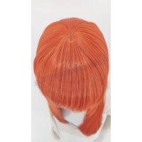 Misaki Perücke 80cm glatt mit Pony Rot | Coral