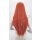 Misaki Perücke 80cm glatt mit Pony Rot | Coral