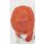 Misaki Perücke 80cm glatt mit Pony Rot | Coral