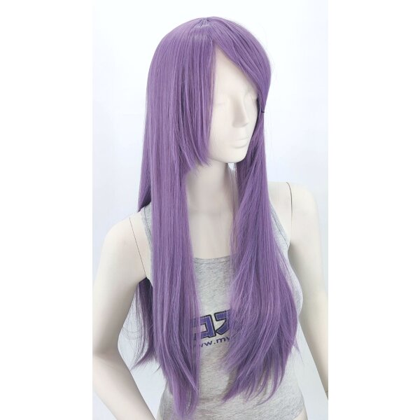 Misaki Perücke 80cm glatt mit Pony Lila | Melody