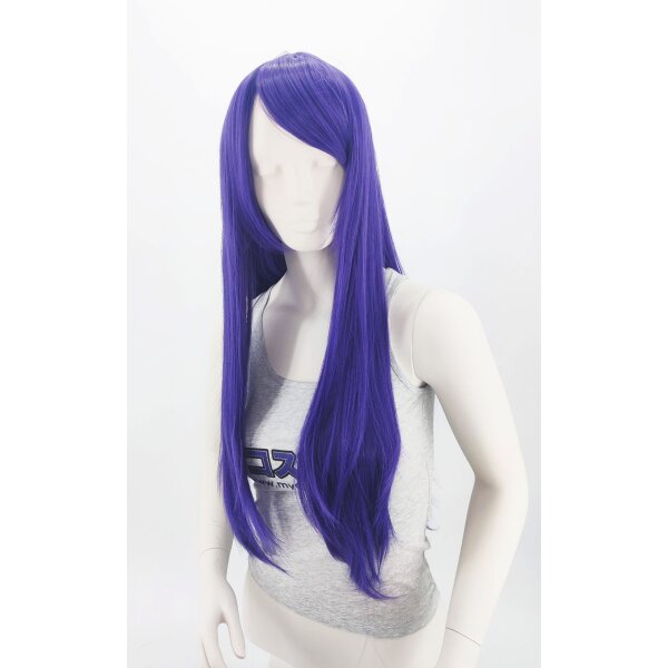 Misaki Perücke 80cm glatt mit Pony Lila | Eclipse