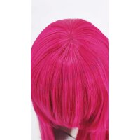Misaki Perücke 80cm glatt mit Pony Pink| KissKiss