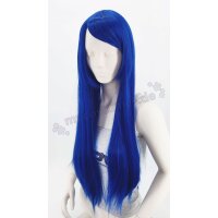 Misaki Perücke 80cm glatt mit Pony Blau | Royalblue