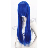 Misaki Perücke 80cm glatt mit Pony Blau | Royalblue