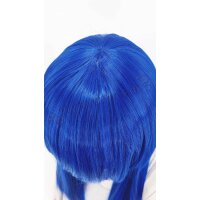 Misaki Perücke 80cm glatt mit Pony Blau | Royalblue