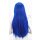 Misaki Perücke 80cm glatt mit Pony Blau | Royalblue