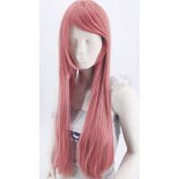 Misaki Perücke 80cm glatt mit Pony Rosa | Dusty Pink