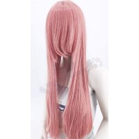 Misaki Perücke 80cm glatt mit Pony Rosa | Dusty Pink