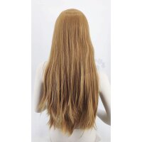 Misaki Perücke 80cm glatt mit Pony Braun | Capppuccino