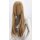 Misaki Perücke 80cm glatt mit Pony Braun | Capppuccino