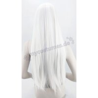 Misaki Perücke 80cm glatt mit Pony Weiß | Snowwhite