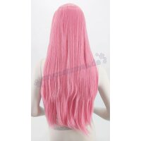 Misaki Perücke 80cm glatt mit Pony Rosa | Bubblegum