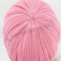 Misaki Perücke 80cm glatt mit Pony Rosa | Bubblegum