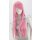 Misaki Perücke 80cm glatt mit Pony Rosa | Bubblegum