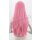 Misaki Perücke 80cm glatt mit Pony Rosa | Bubblegum